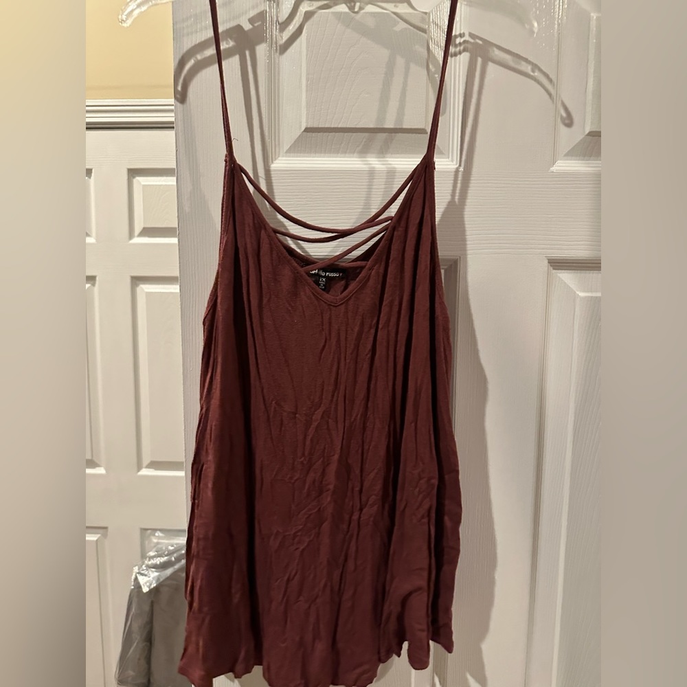 Five Cross Front Cami Tank Tops